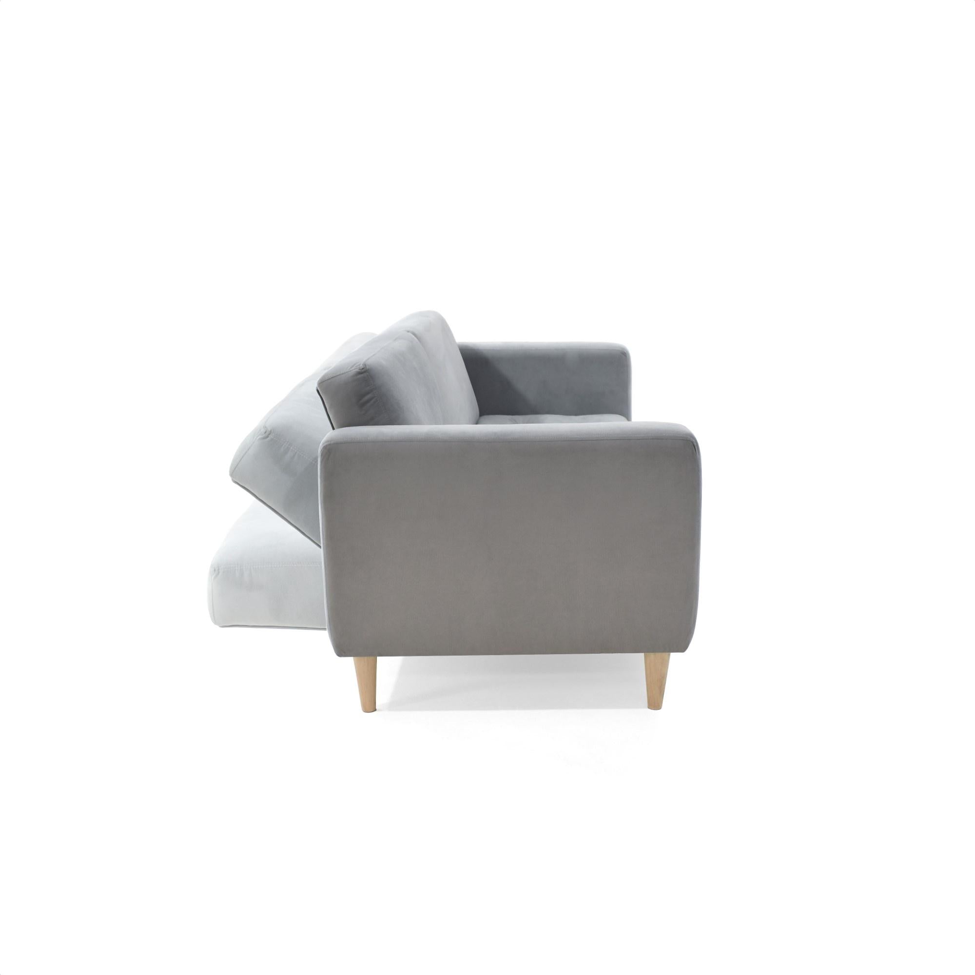 Sofa Cama Babilonia Tela Plata