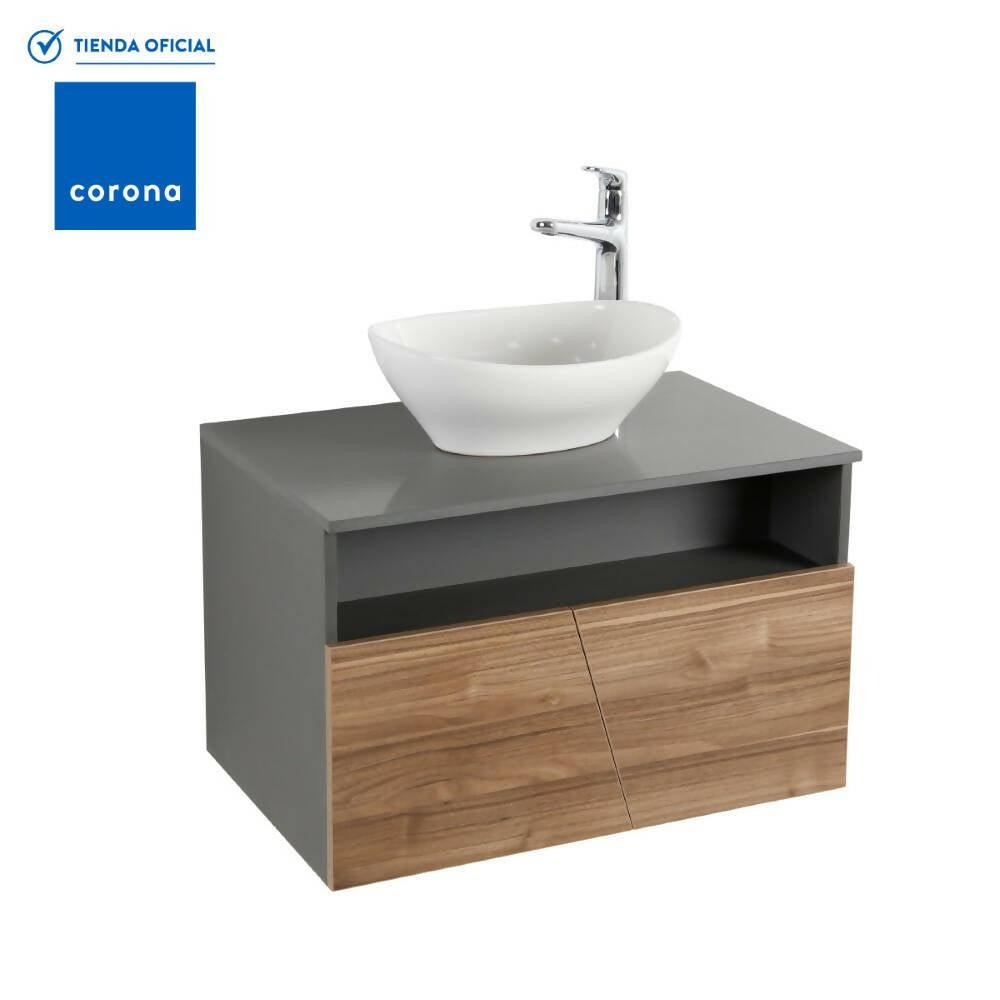 Mueble Corona Plus Vessel 70 Cm Con Lavamanos Derecho - VIRTUAL MUEBLES