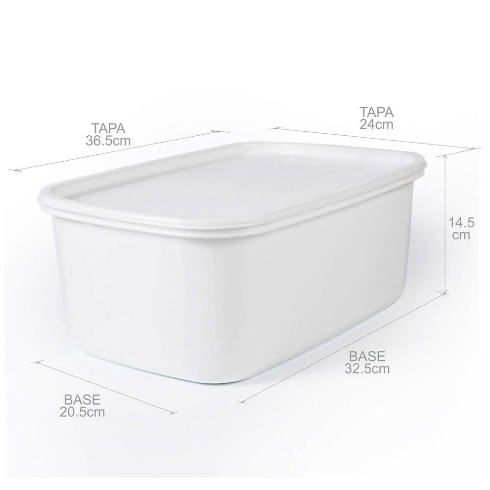 Recipiente Plus 8L Blanco - Congelacion - VIRTUAL MUEBLES