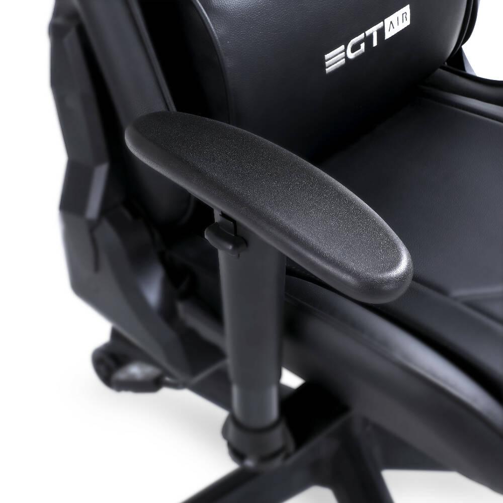Silla Ergonómica Gamer EGTAIR-10-BB Office/Developer/Gamer en negro con tapizado de cuero sintético - VIRTUAL MUEBLES