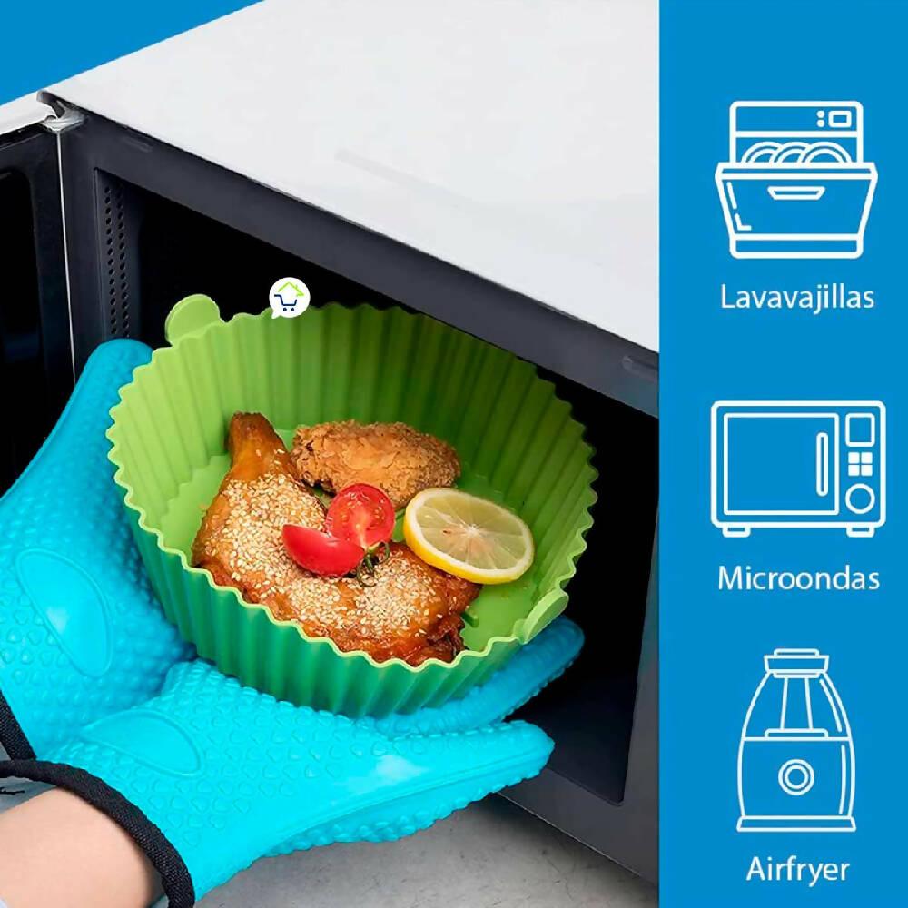 Cesta Silicona Freidora Air Fryer Protector Antiadherente Reutilizable FSA01