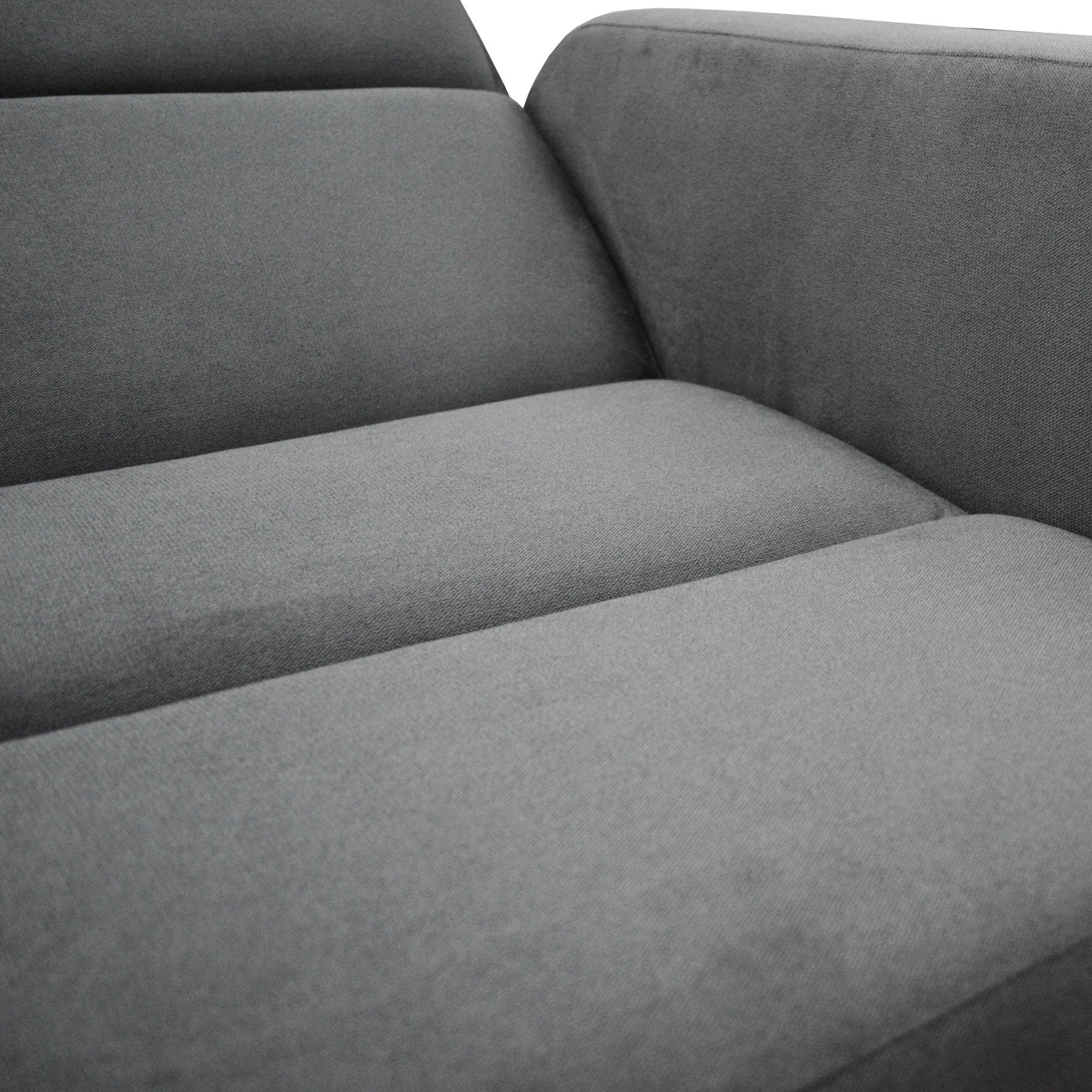 Sofacama Ungaro 3 Posiciones Tela Gris - VIRTUAL MUEBLES