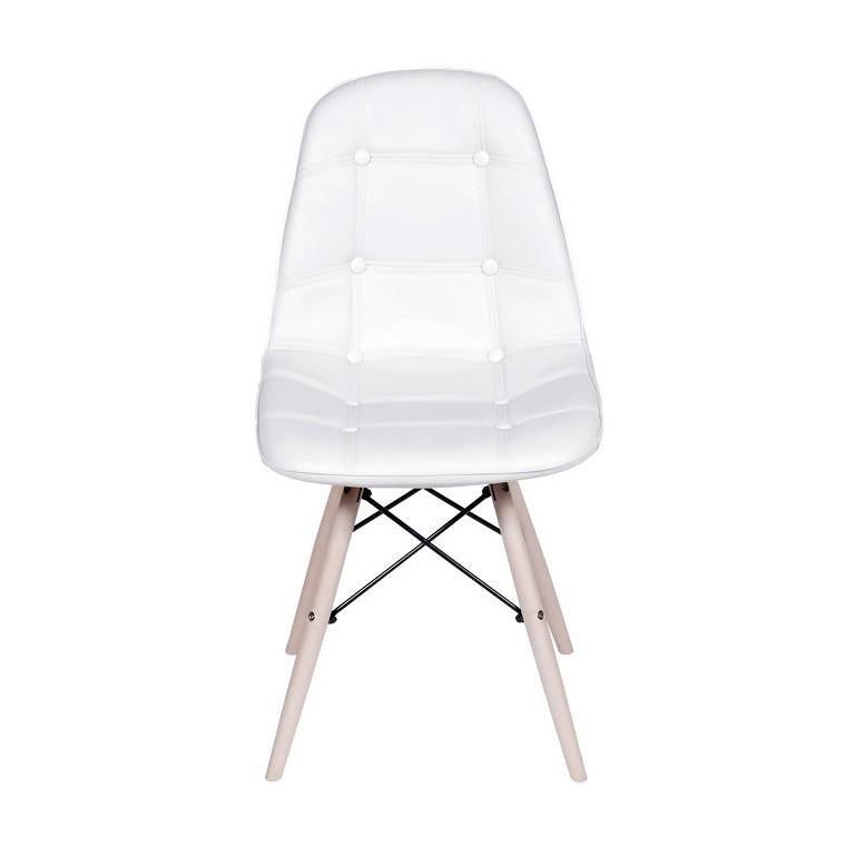 Silla Botones Eames Acolchada - Blanca - VIRTUAL MUEBLES