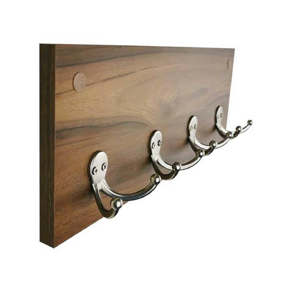 Perchero de Pared 4 Ganchos Dobles Amareto - VIRTUAL MUEBLES