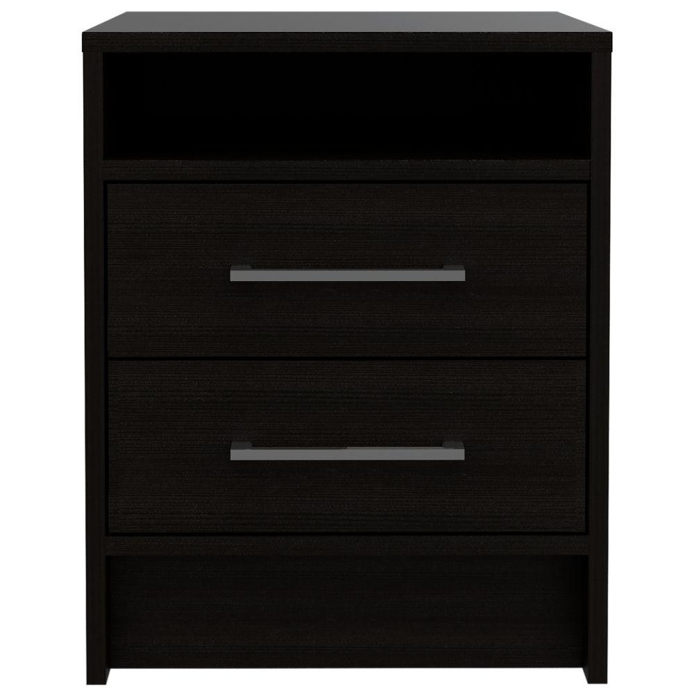 Mesa de Noche Werner color Wengue para Habitación.