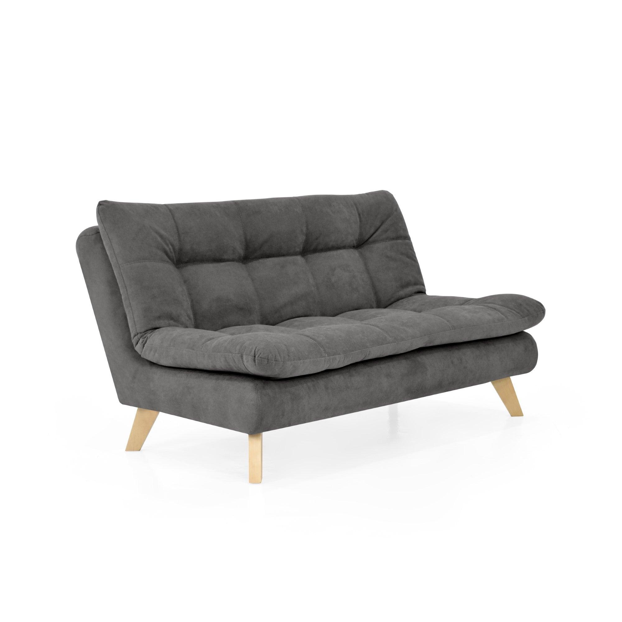 Sofa 3 Puestos Toulouse Tela Gris - VIRTUAL MUEBLES