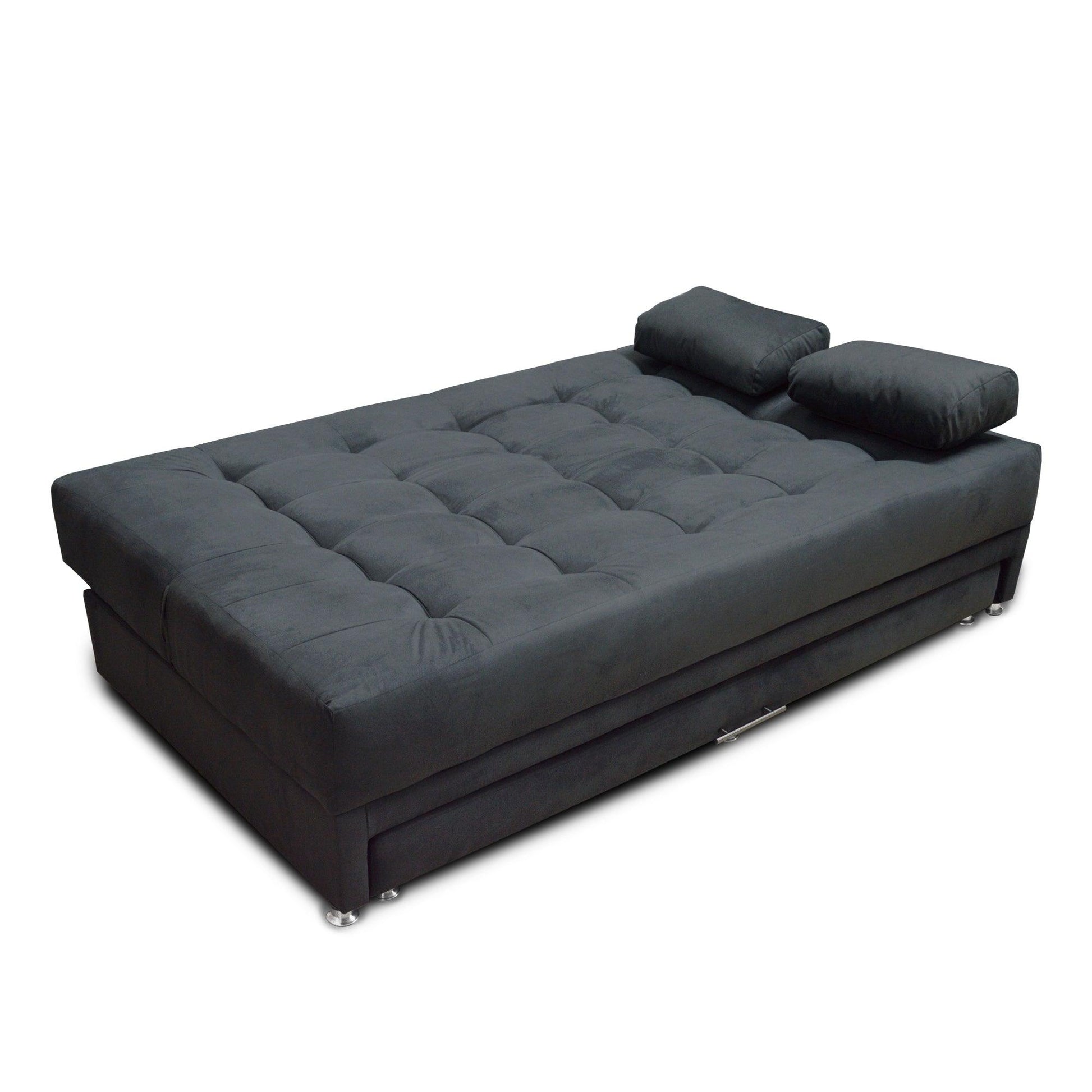 Sofacama Tarima Matter Tela Gris - VIRTUAL MUEBLES