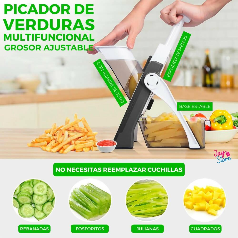 Rebanadora De Papas Picadora Verduras Mandolina Ajustable - VIRTUAL MUEBLES