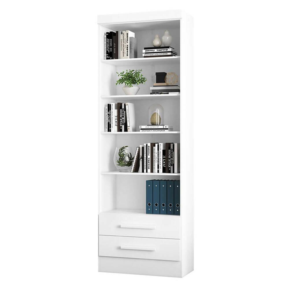 Biblioteca Curitiba Blanco - VIRTUAL MUEBLES