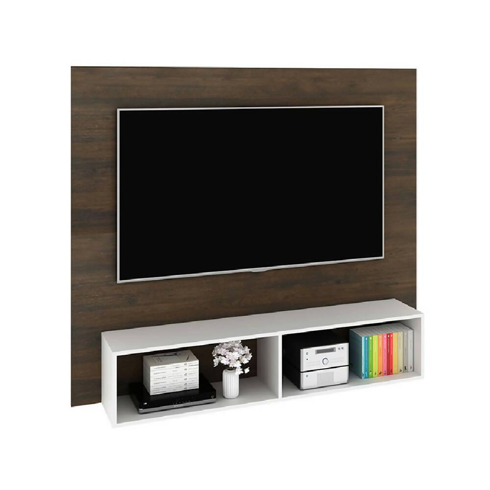 Panel Para Tv Esperanza Rústico/Blanco - VIRTUAL MUEBLES