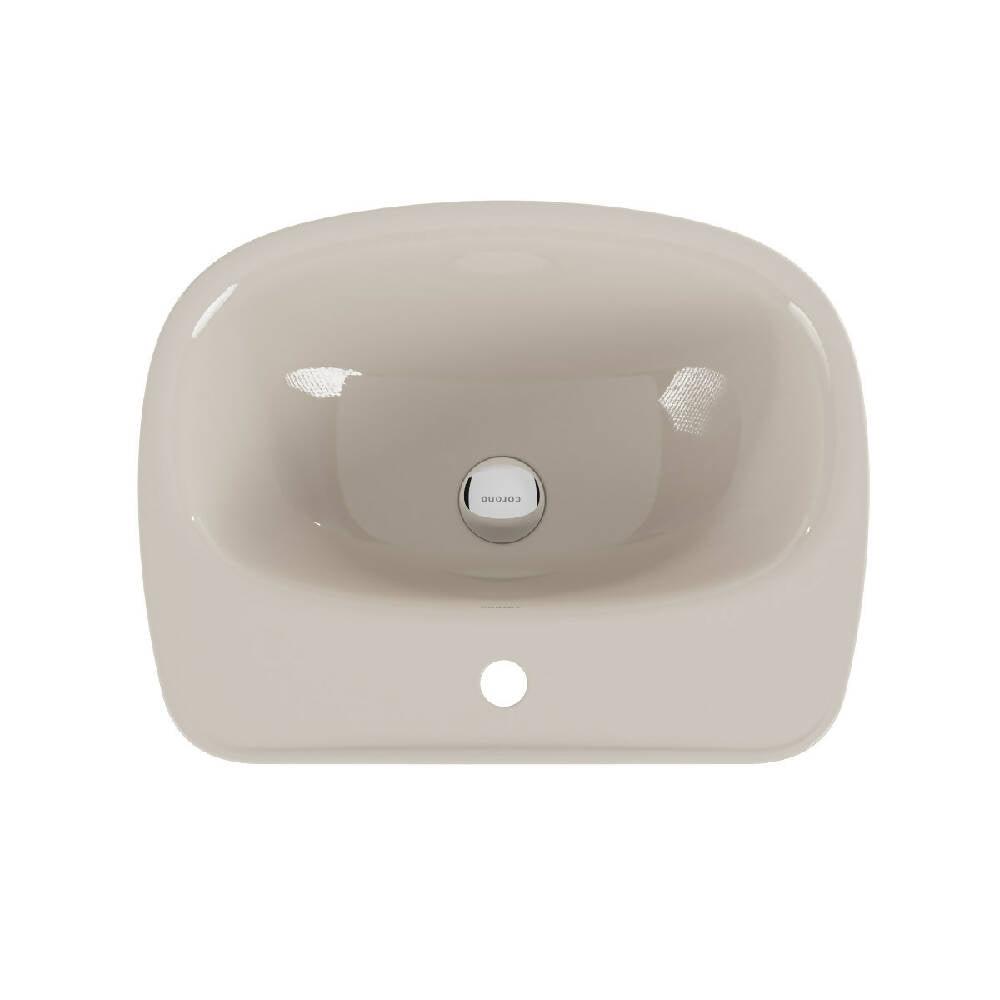 Lavamanos Corona Con Pedestal Aluvia Beige - VIRTUAL MUEBLES