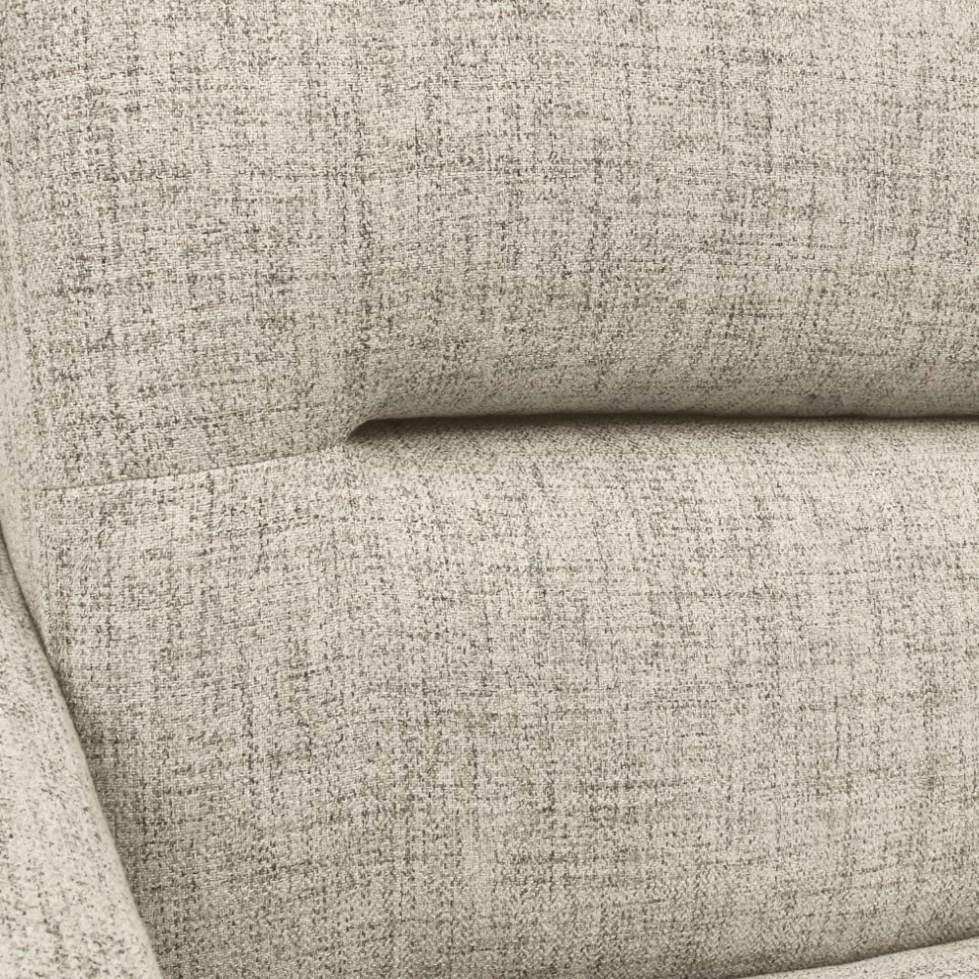 Sofa 2 Puestos Barza Tela Poliester Taupe - VIRTUAL MUEBLES