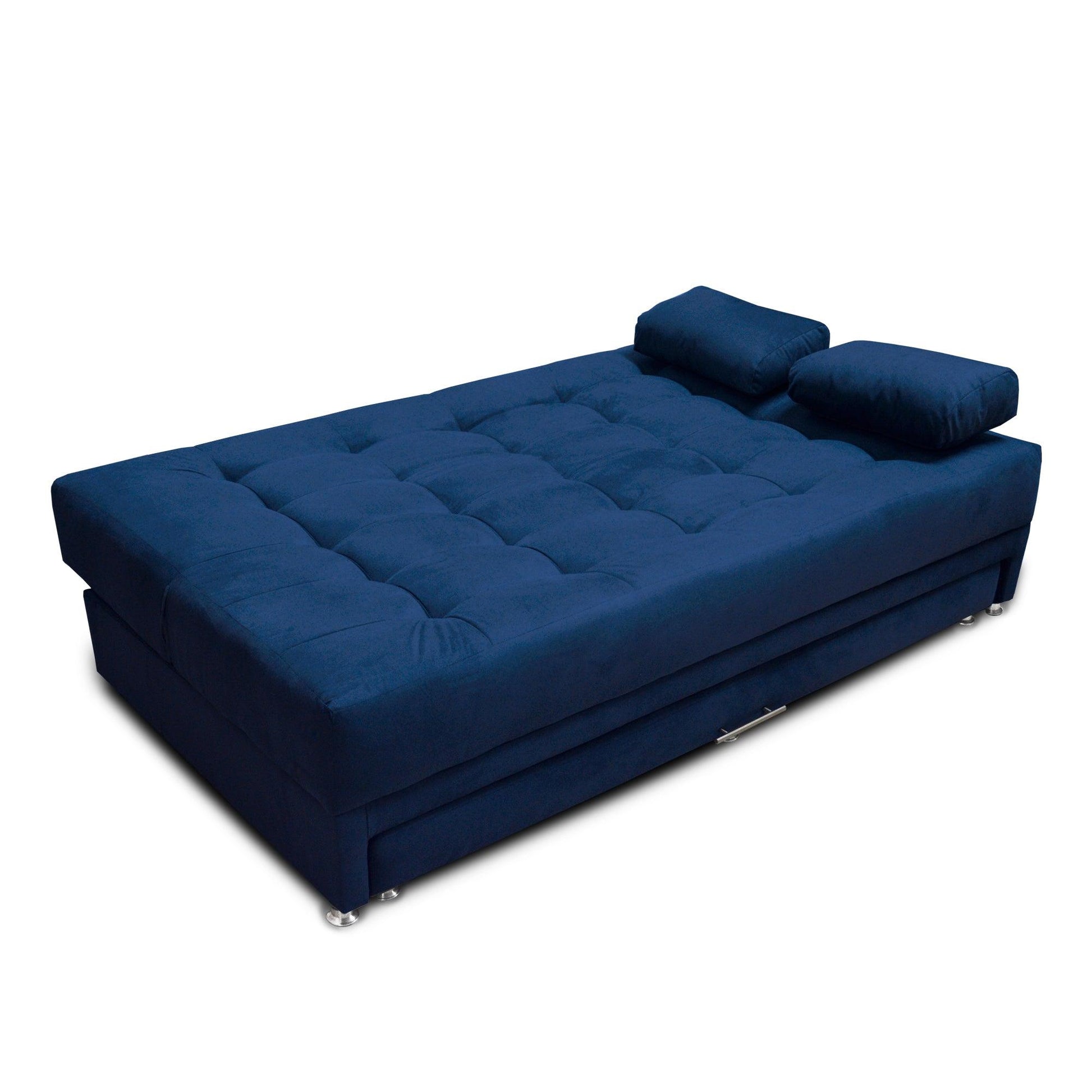 Sofacama Tarima Matter Tela Azul - VIRTUAL MUEBLES