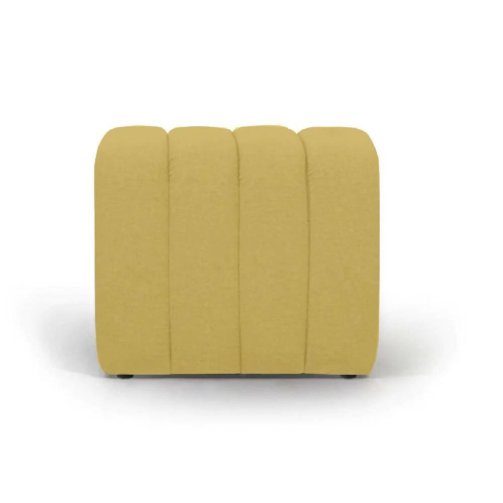 Puff Auxiliar Boston 55x55 - Mostaza