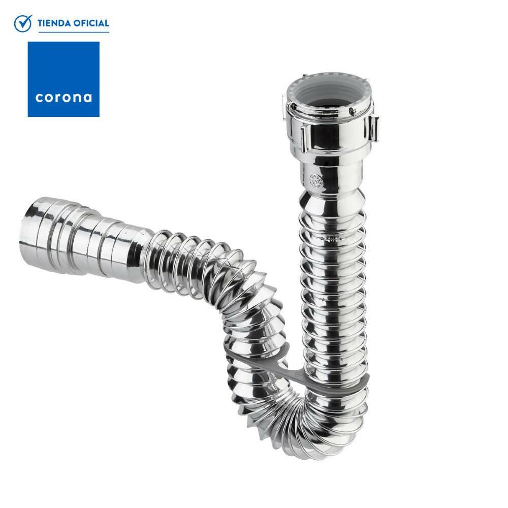 Sifón Grival Flexible Metalizado - VIRTUAL MUEBLES