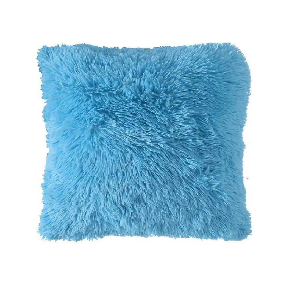 Funda Para Cojin Péludo Azul Claro - VIRTUAL MUEBLES