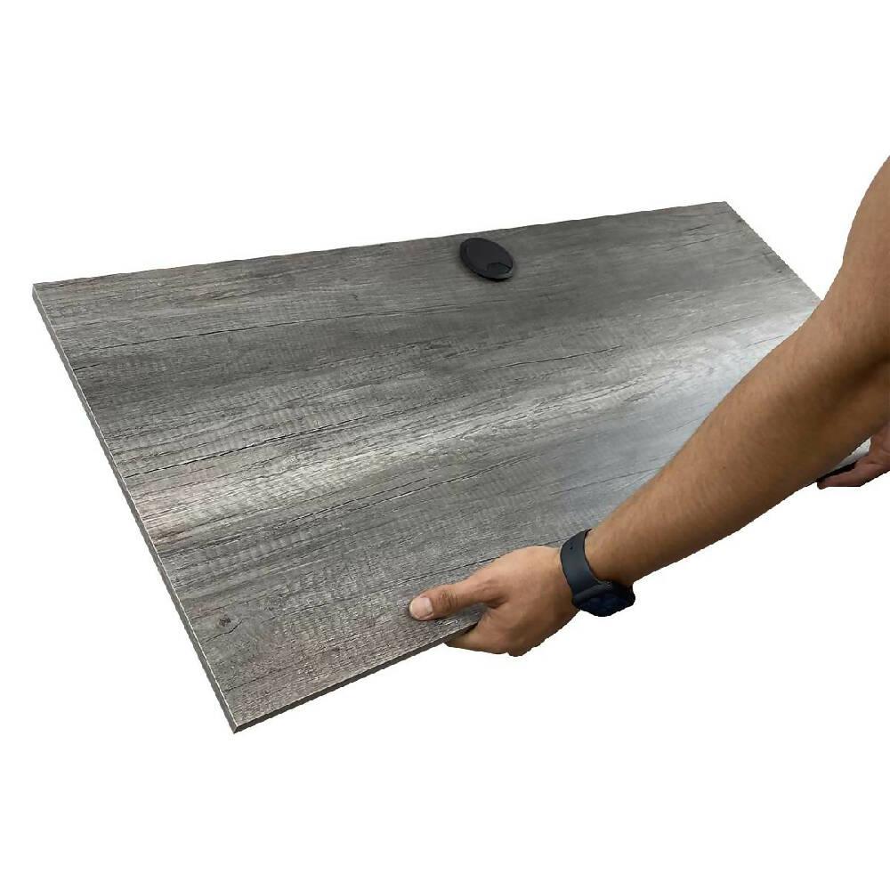 Escritorio Plegable de Pared Gris Humo - VIRTUAL MUEBLES