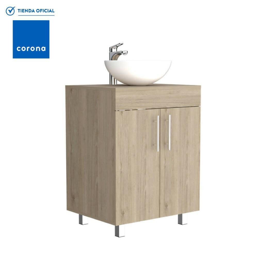 Mueble Corona Sorrento Rovere 60 Cm Con Lavamanos Manantial - VIRTUAL MUEBLES