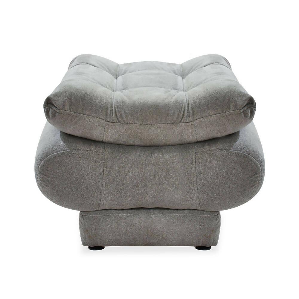 Sala Damasco jumbo Lino gris, cojines de regalo y patas de madera - VIRTUAL MUEBLES