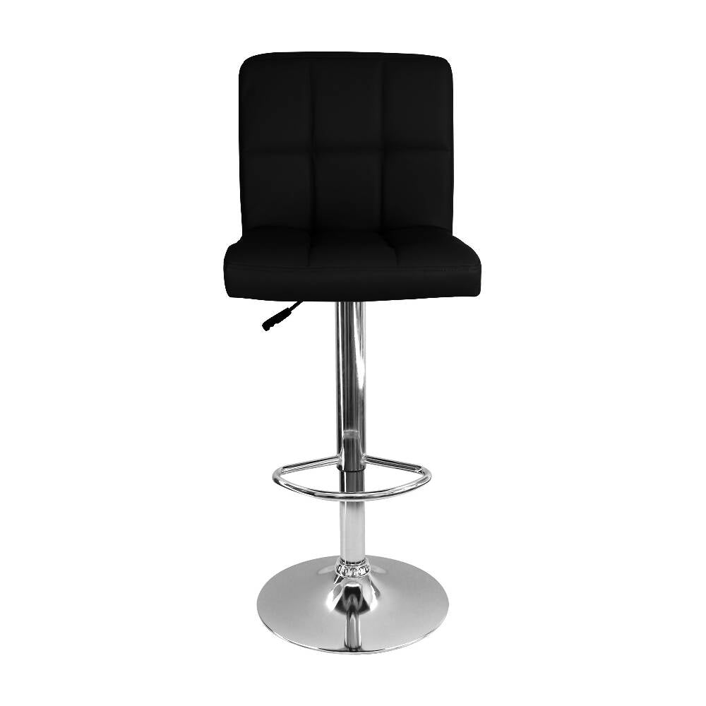 kit por 3 Silla Acolchada Tipo Bar - Negra