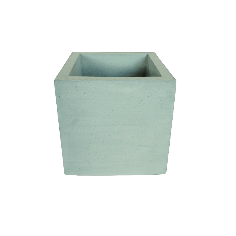 Matera Eloisa Petty de Cemento 10x10x10 cm Verde Oliva - VIRTUAL MUEBLES