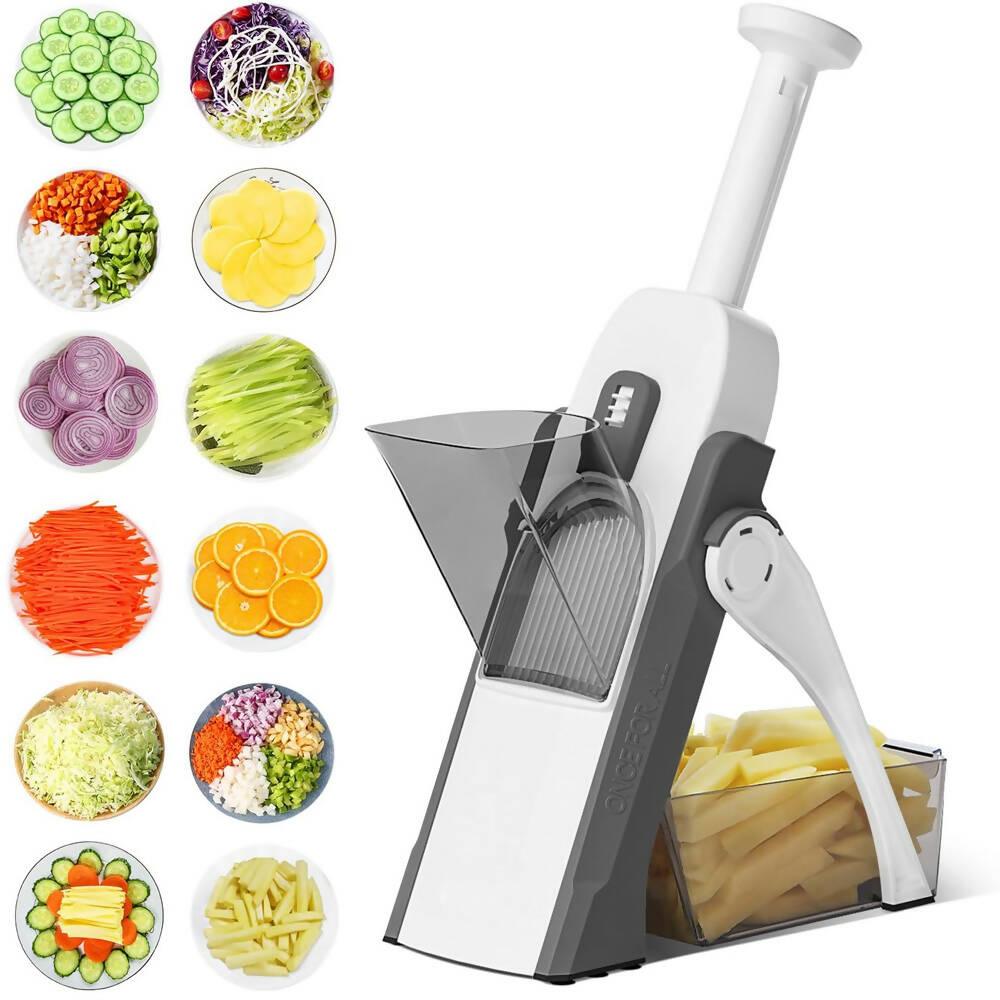 Rebanadora De Papas Picadora Verduras Mandolina Ajustable - VIRTUAL MUEBLES