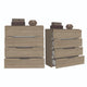 Set de 2 Organizadores Zory, Beige y Blanco, con Cuatro Cajones