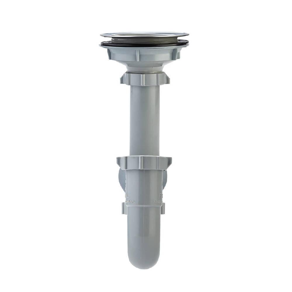 Canastilla Grival 4 Pulgadas Cromada + Sifón En P - VIRTUAL MUEBLES
