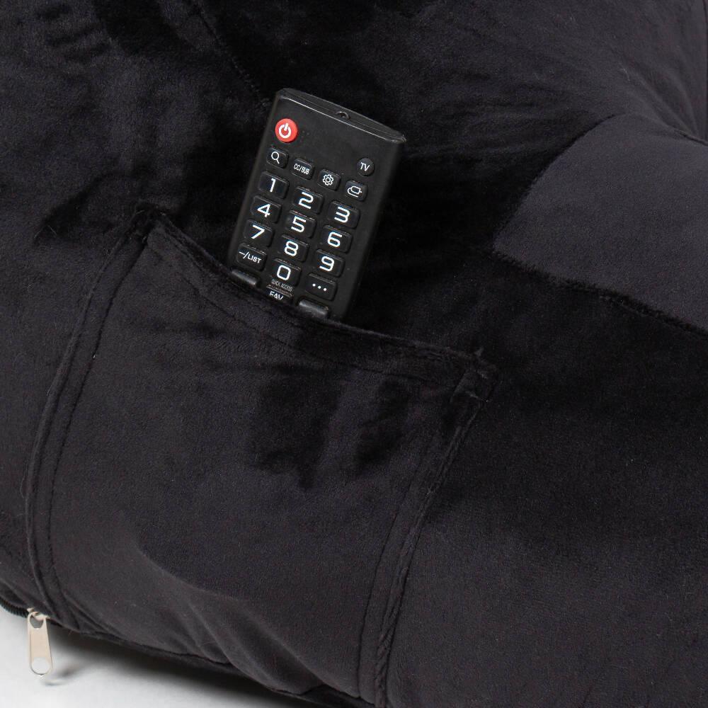 Cojín TV y lectura Anatómico Banzay Negro - VIRTUAL MUEBLES