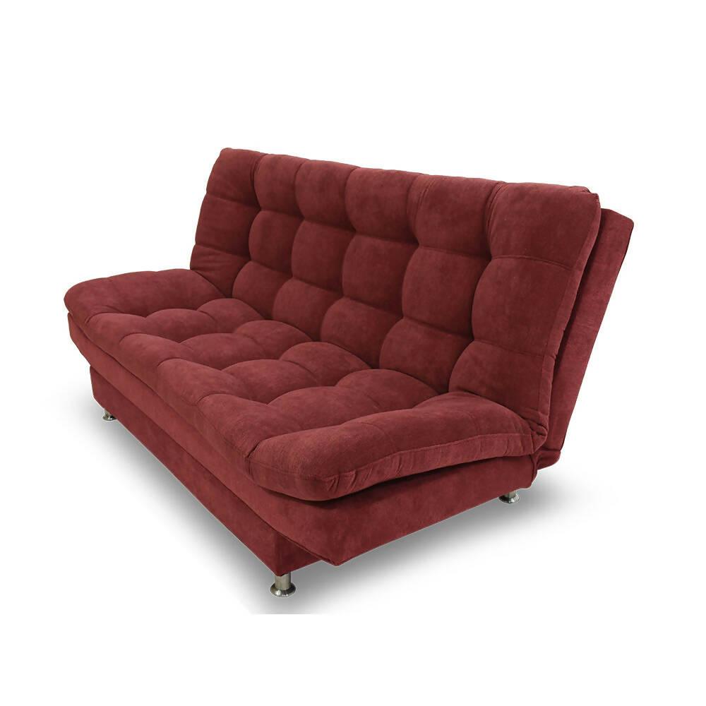 Sofacama moltochic Vinotinto poliéster - VIRTUAL MUEBLES