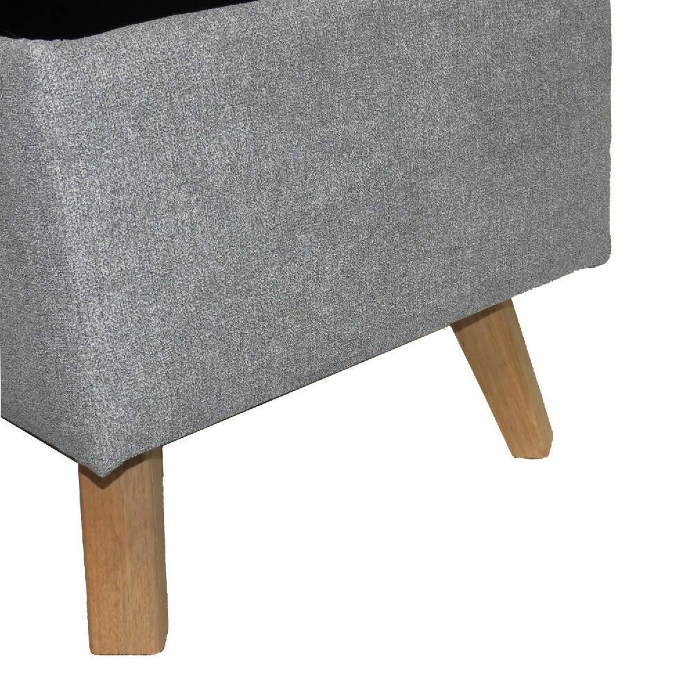 Banqueta Baul Gris Falcon - VIRTUAL MUEBLES