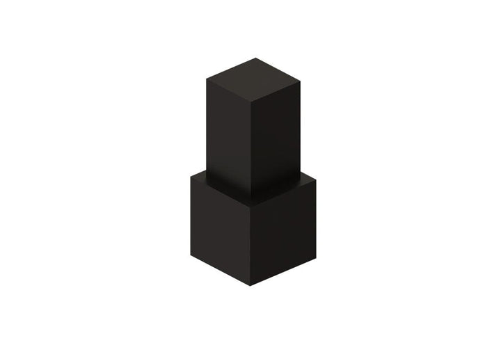 Conector cubo modular pata negro - VIRTUAL MUEBLES