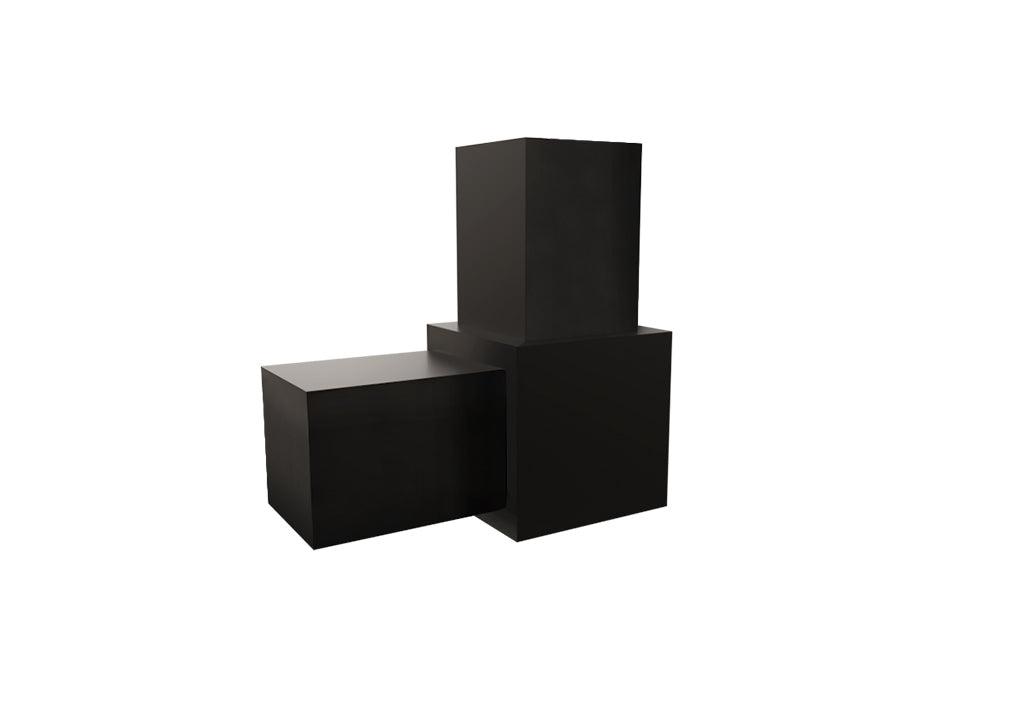 Conector cubo modular en l 2 vias negro - VIRTUAL MUEBLES