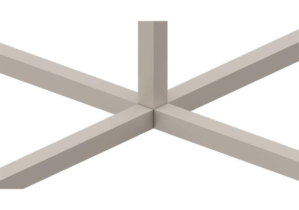 Conector cubo modular 5 vias negro - VIRTUAL MUEBLES