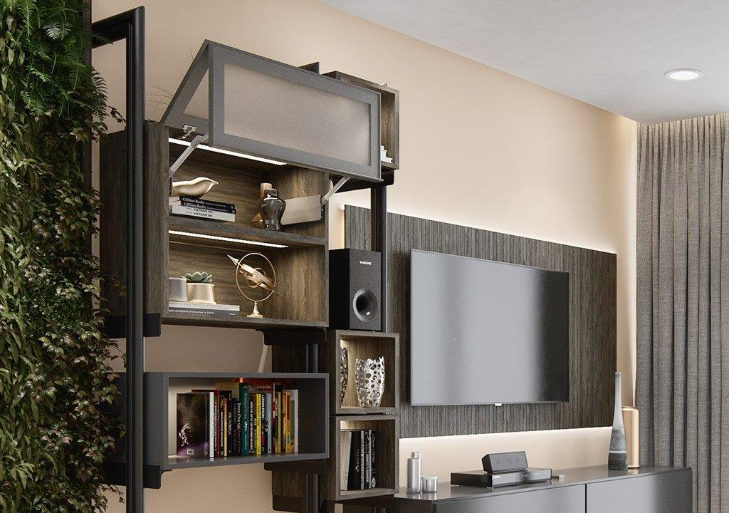 Perfil manija para puertas de aluminio x 3 m - VIRTUAL MUEBLES