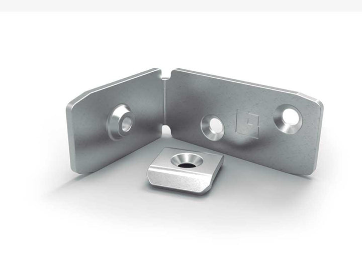 Fijación metalica gola con tornillo - VIRTUAL MUEBLES