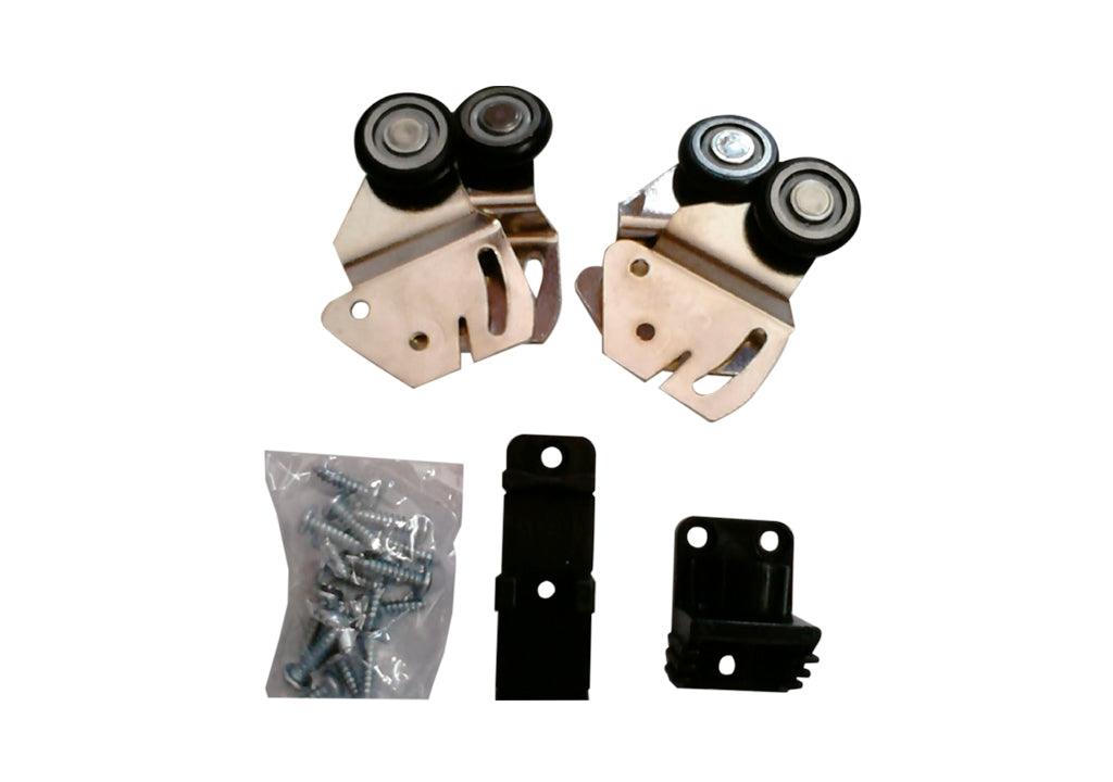 Kit rodamientos sistema colgante para para 2 hojas (puertas) - VIRTUAL MUEBLES