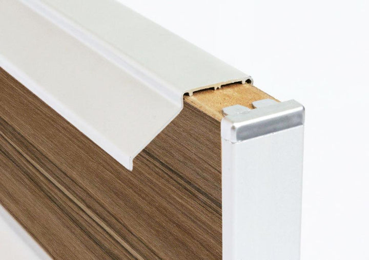 Perfil canto manija para tablero 15mm - VIRTUAL MUEBLES