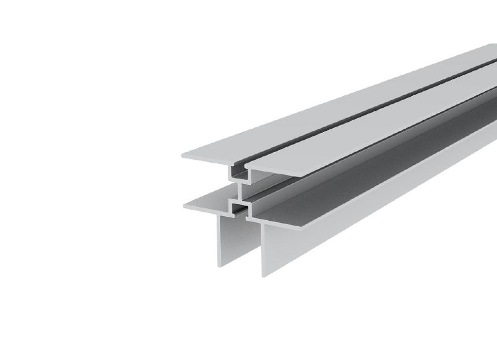 Perfil esquinero en t para tablero de 15 mm o vidrio 5 mm x 3 mts - VIRTUAL MUEBLES