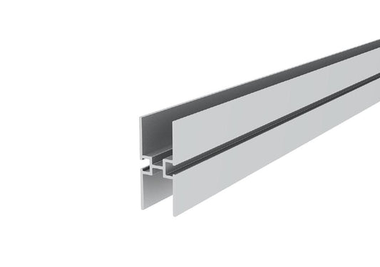 Perfil cConector horizontal tablero de 15 mm o vidrio 5 mm x 3 mts