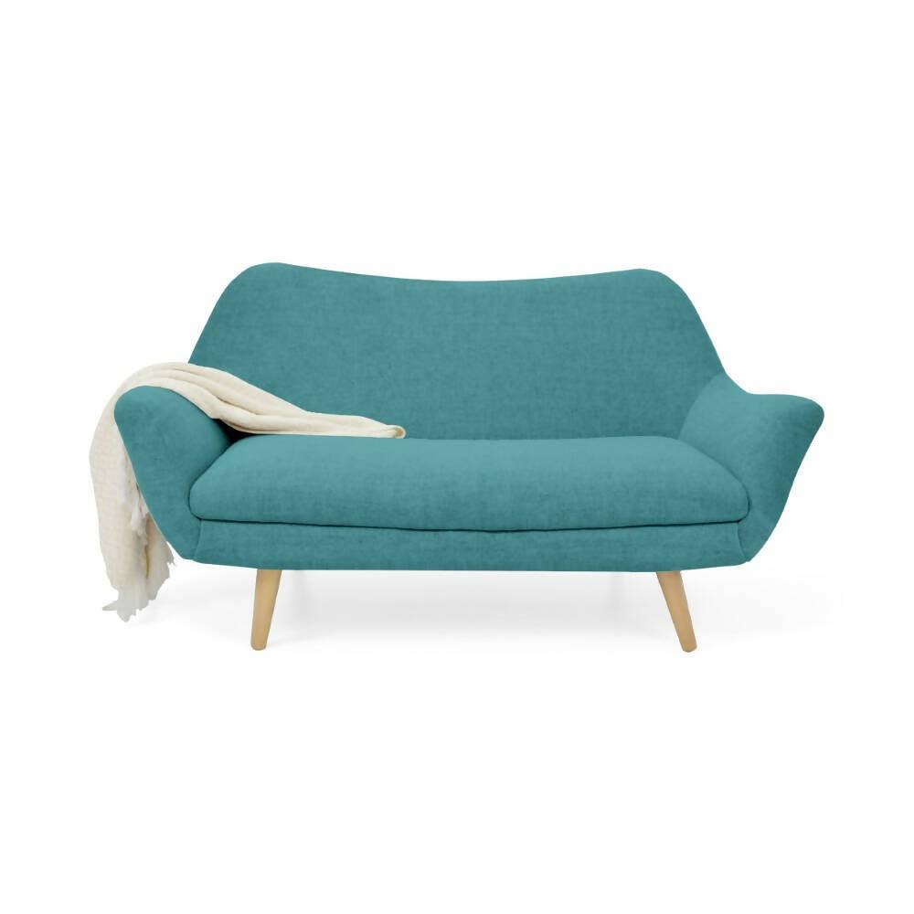 Sofa Cannes Tela Poliester Petroleo - VIRTUAL MUEBLES