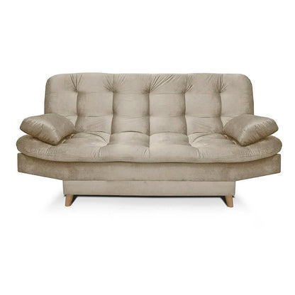 Sofacama Fendik 3 Posiciones Tela Camel - VIRTUAL MUEBLES
