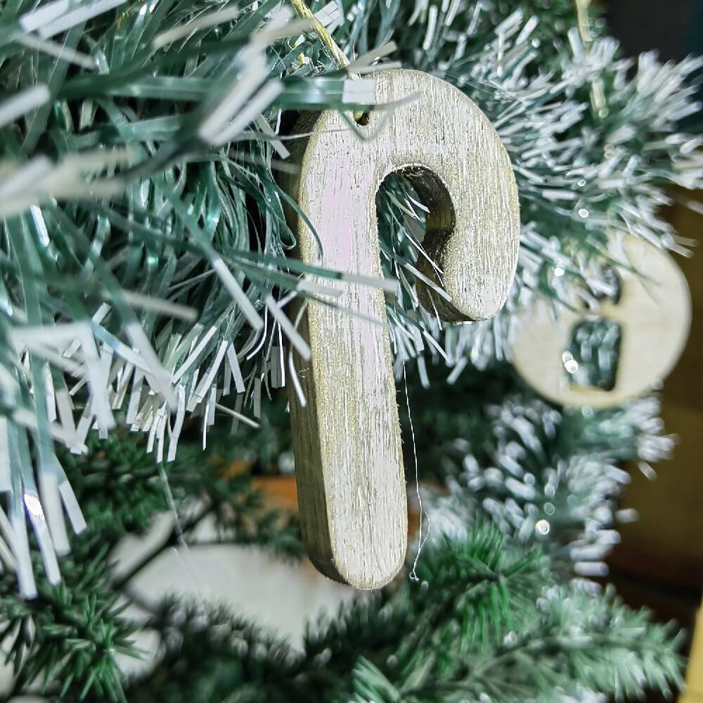 Adornos para Árbol Navidad Madera Vintage Kitx16 - VIRTUAL MUEBLES