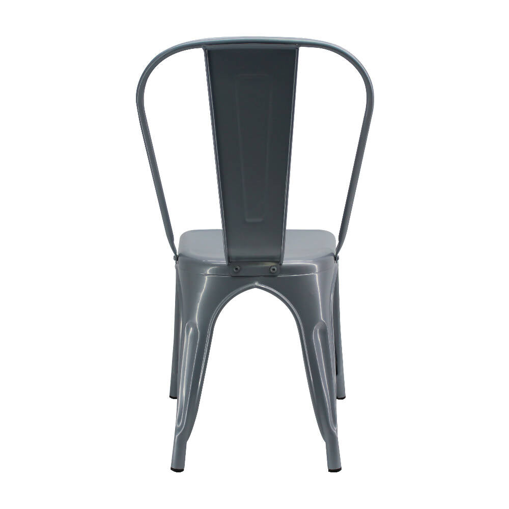 Kit por 2 Silla Tolix Metalica Para Comedor Restaurante - Gris