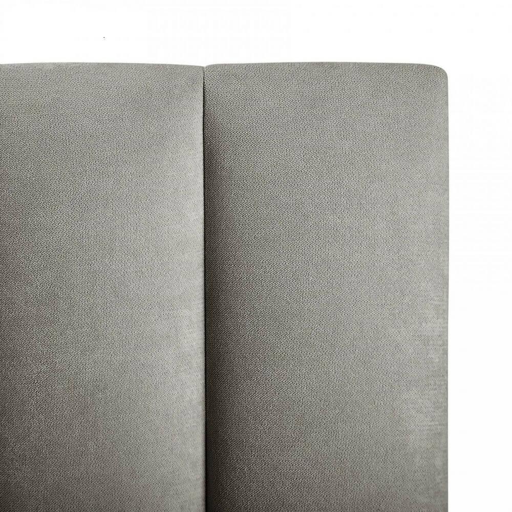 Cabecero Paneles Cama Doble Gris - VIRTUAL MUEBLES