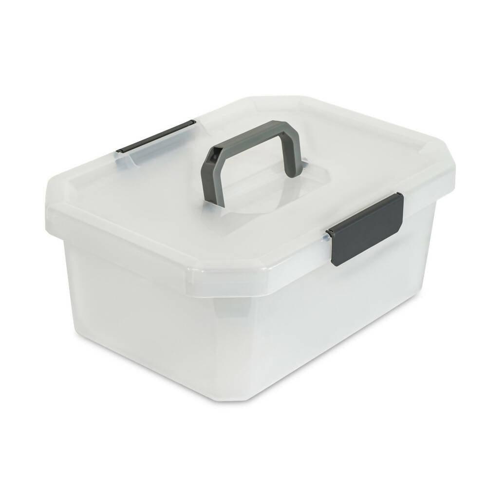 Caja Organizadora Estrabox con Manija 11L Natural - VIRTUAL MUEBLES