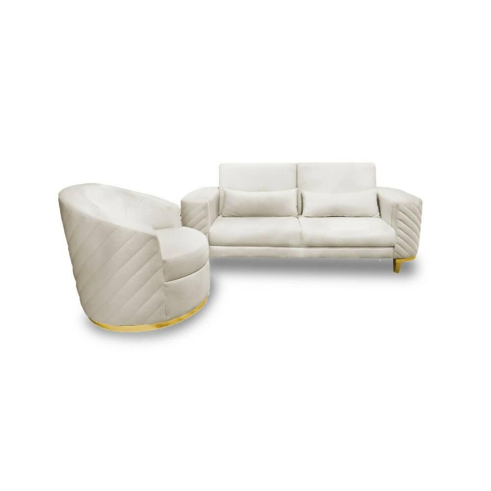 Sala Vélez color blanco hueso - VIRTUAL MUEBLES