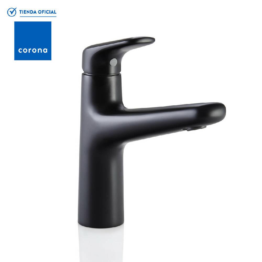 Grifería Lavamanos Corona Liquid Monocontrol Media Mate Black - VIRTUAL MUEBLES