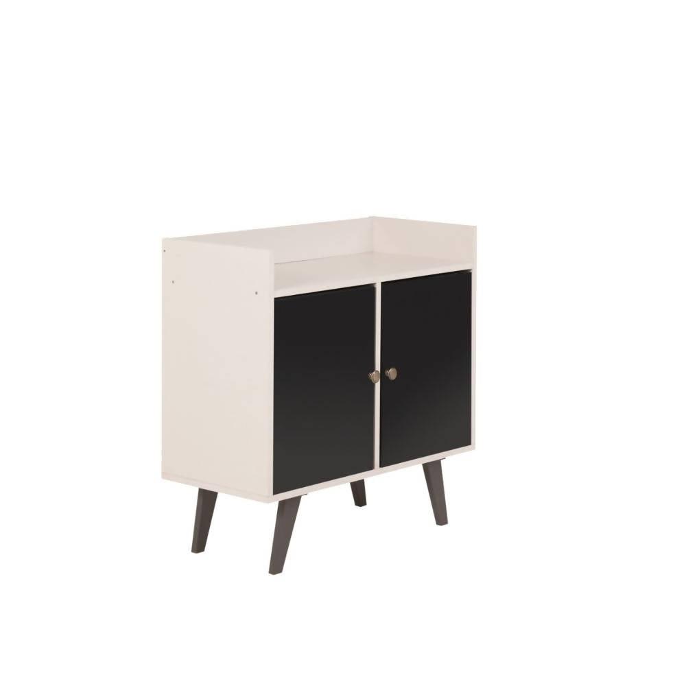 Biffet 2 puertas Neto Blanco y Negro - VIRTUAL MUEBLES