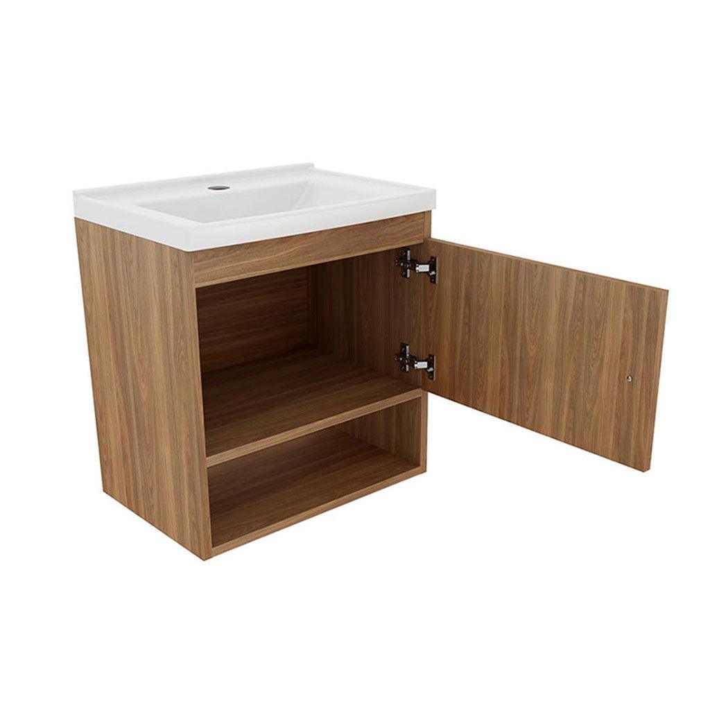 Mueble de baño con lavamanos linz teca - VIRTUAL MUEBLES